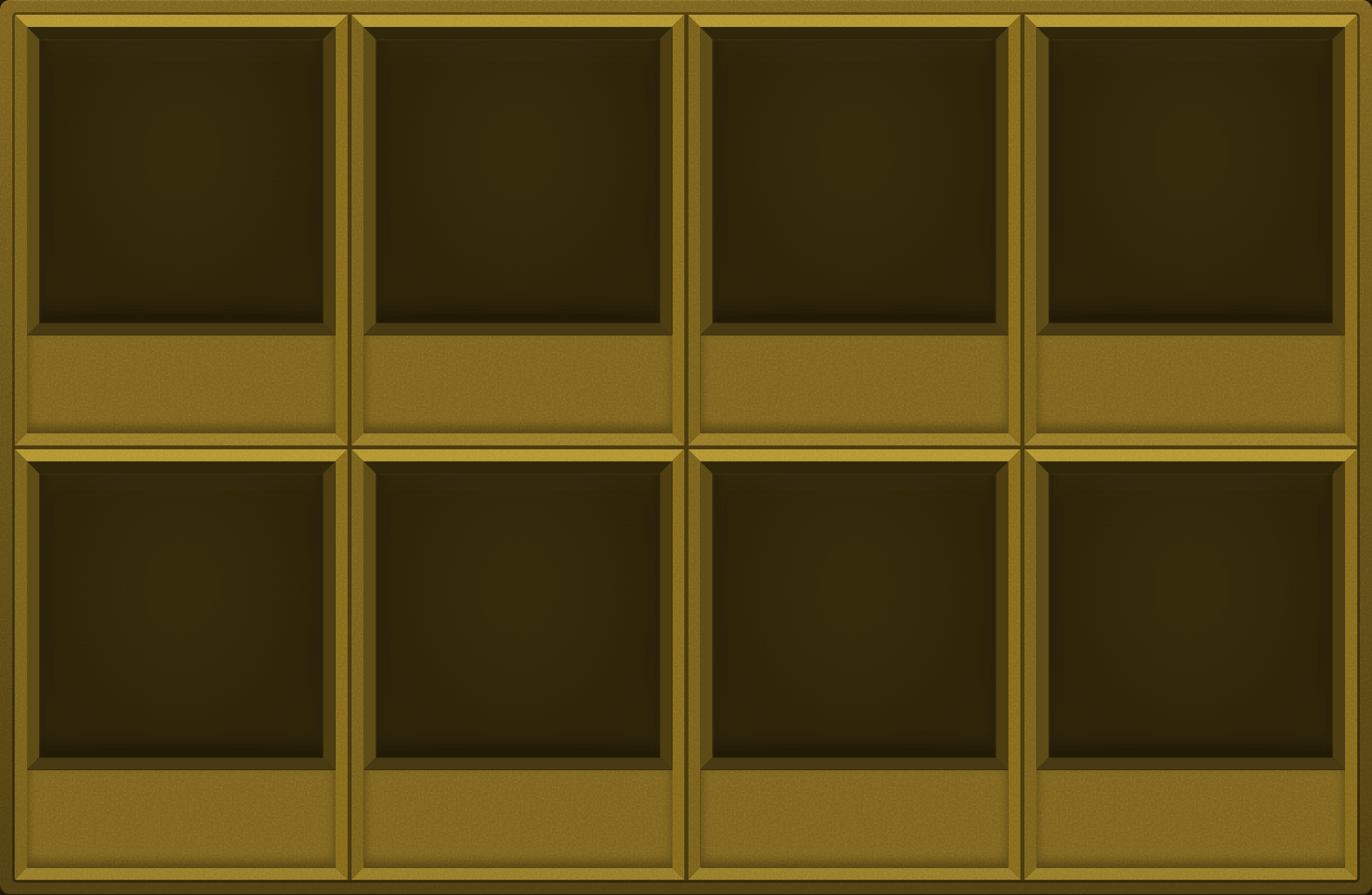 Molten Gold Display Case (2x4)